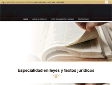 Tablet Screenshot of libreriajuridicaguate.com